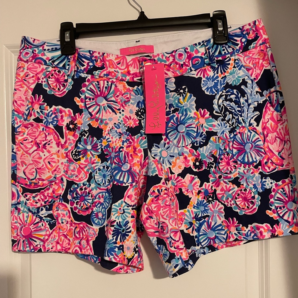 Lilly Pulitzer turtle amazement NWT Jayne knit shorts